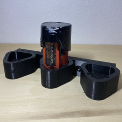 Milwaukee 3 stk M12 batteriholder